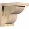 Ekena Millwork Crestline Rough Sawn Corbel w/Backplate, Douglas Fir, 6"W x 8"D x 8"H COR06X08X08CRE01RDF - alternate 1